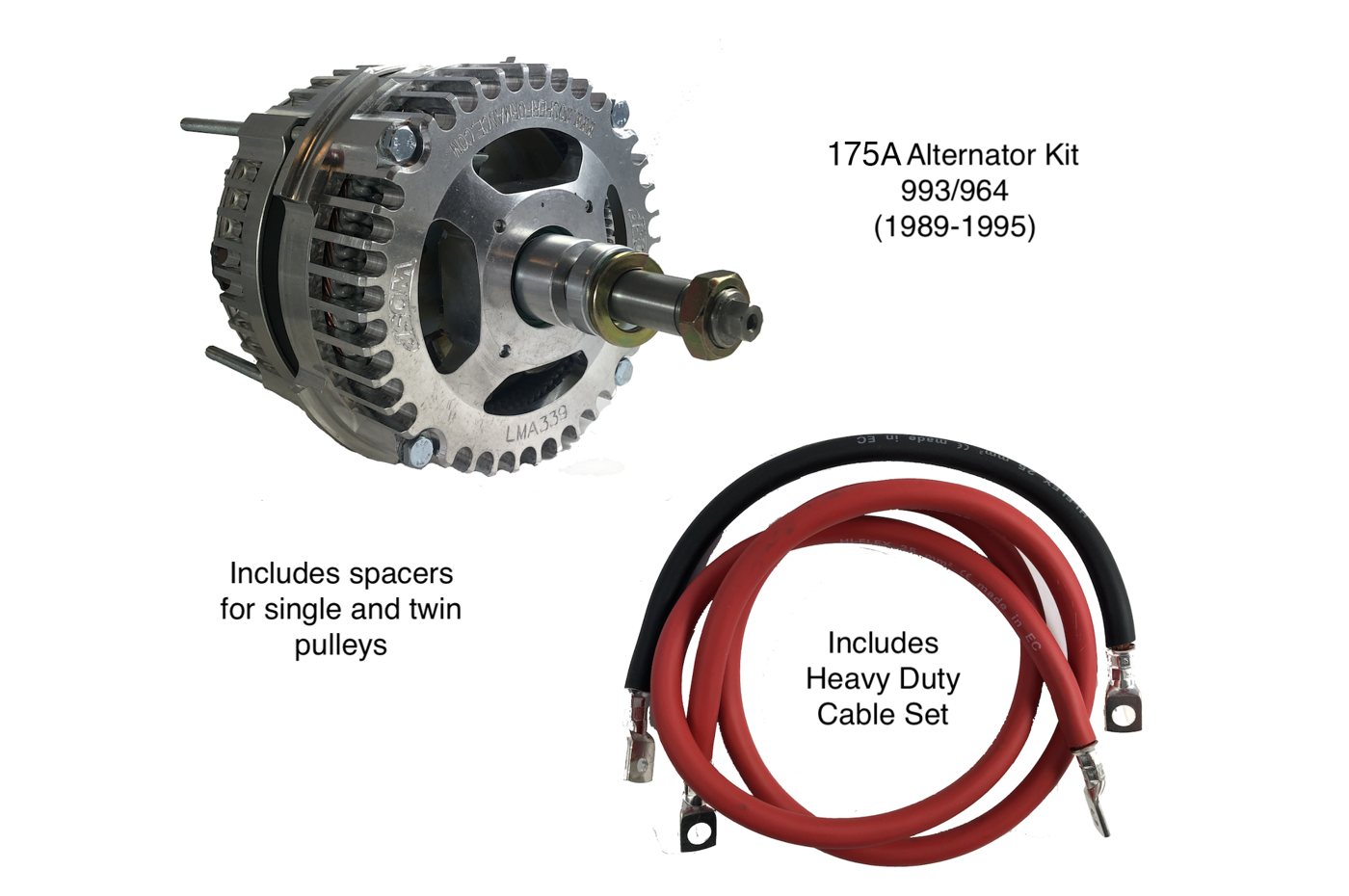 Classic Retrofit 964/993 high-output 175 A alternator kit