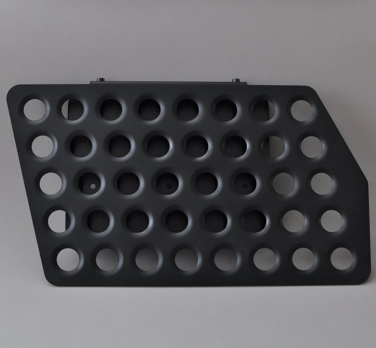 Silverlake Projects dimpled aluminium floorboard, black